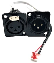 3PIN MALE/FEMALE XLR CONNECTORS FOR FS30