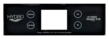 DISPLAY GLASS FOR HYDRO WASH X19