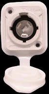 POWER SOCKET FEMALE 32 HEX PANEL IP PEAR