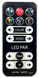 REMOTE FOR MINI PAR BAR